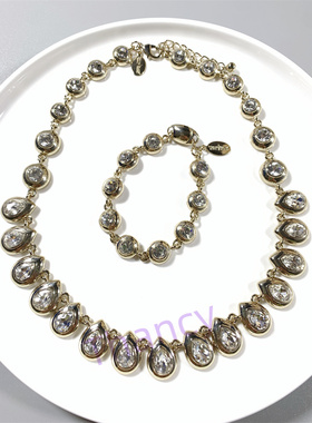 WHBM水晶项链手链套装