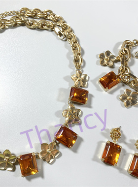 TB焦糖琉璃方块宝石套装