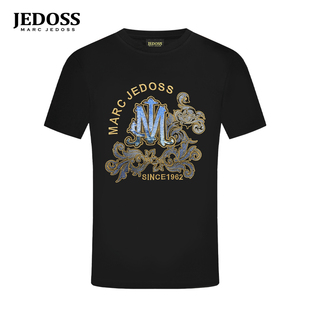 炫彩珠片绣修身 JEDOSS 2024初春专柜新款 T恤HM583 爵迪斯男装 短袖