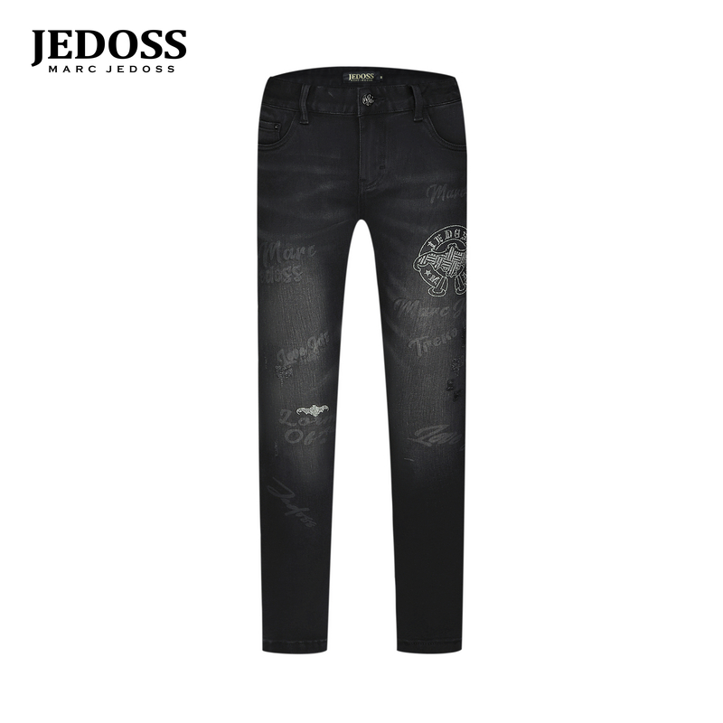 爵迪斯秋冬新款牛仔长裤