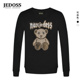 爵迪斯男装 秋季 新款 JEDOSS 立体小熊烫钻圆领套头长袖 卫衣331