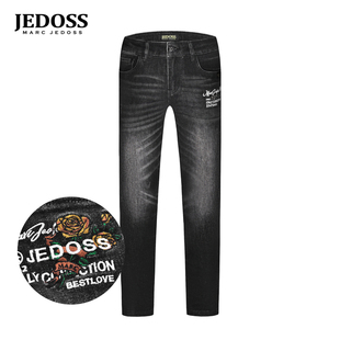 长裤 JEDOSS 立体玫瑰刺绣牛仔裤 秋冬专柜新款 BC003 爵迪斯男装