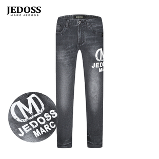 长裤 JEDOSS 字母裂痕烫印牛仔裤 秋冬专柜新款 YL179 爵迪斯男装