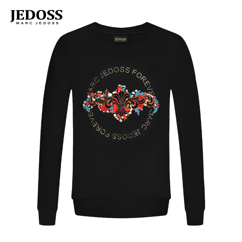 爵迪斯秋冬新款无帽套头卫衣