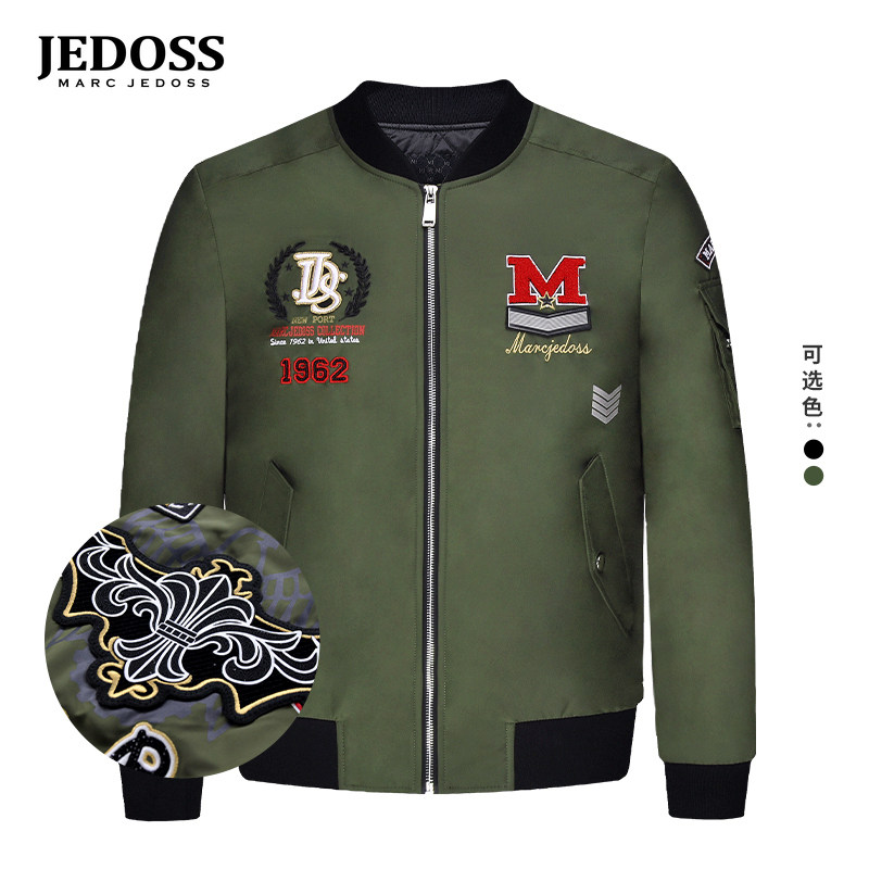 爵迪斯秋冬新款拼帖夹克外套