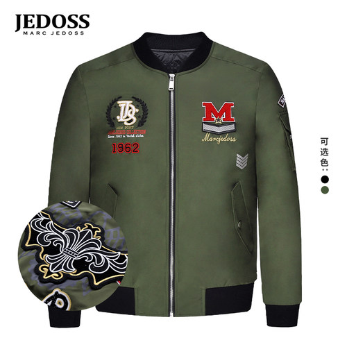 爵迪斯秋冬新款拼帖夹克外套