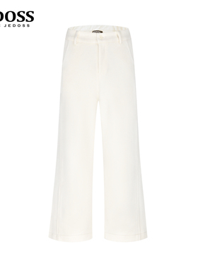 JEDOSS/爵迪斯女装2025秋冬专柜新款简约基础款阔腿休闲裤MS105