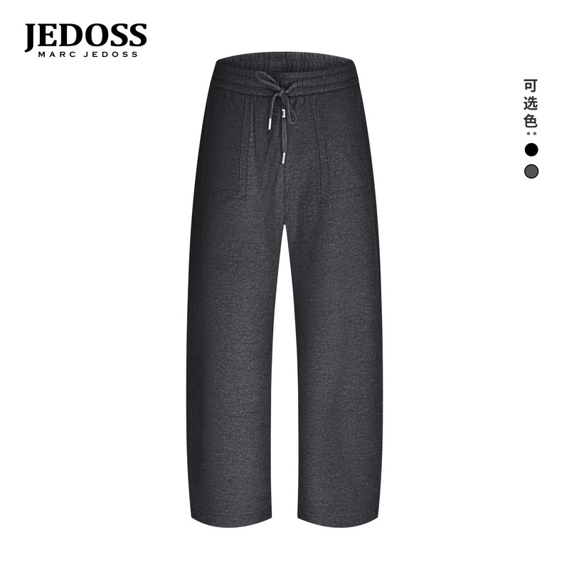 JEDOSS/爵迪斯女装秋冬专柜新款简约提花基础款休闲裤MS508