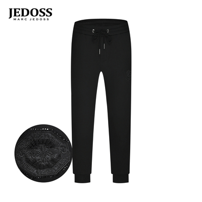 JEDOSS/爵迪斯男装秋冬专柜新款珠片绣针九分织裤加绒JF601