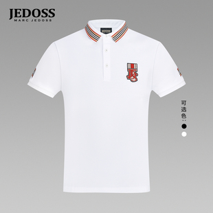JEDOSS/爵迪斯男装夏季专柜新款简约章仔刺绣POLO衫T恤AM195