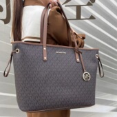 MK女包经典 正品 代购 Travel大托特真皮老花单肩妈咪托特包抽绳包