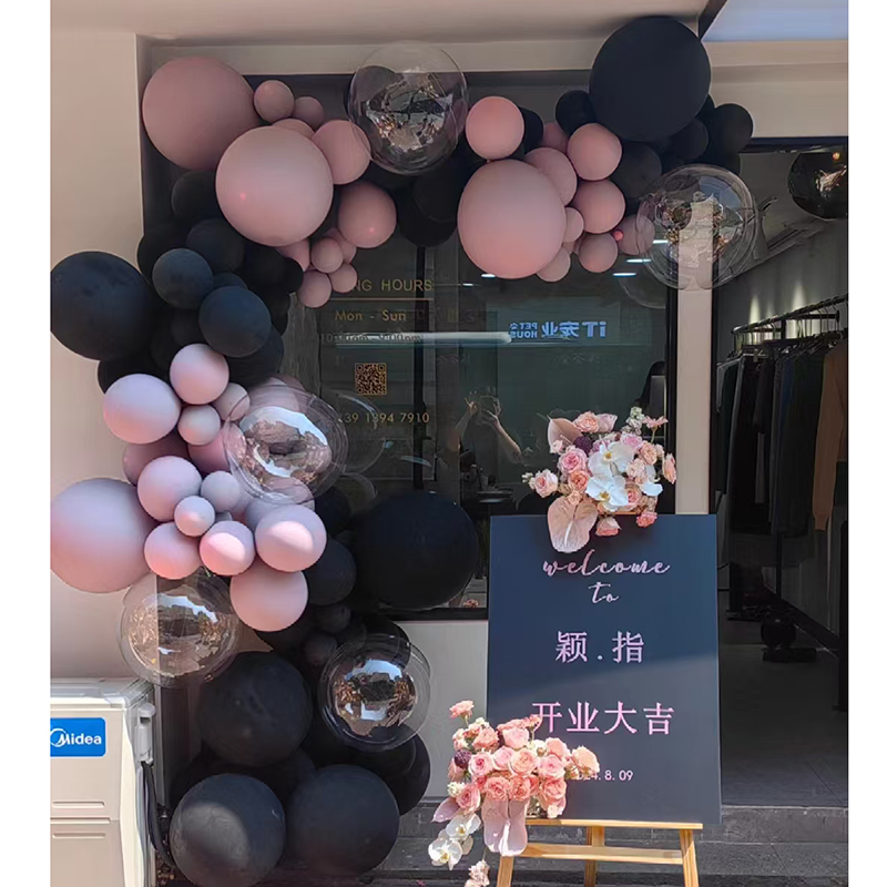 开业布置气球商场橱窗美陈