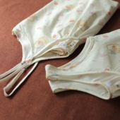 梵高七月夏季 新款 小清新宽松棉卡通碎花打底圆领小吊带背心裙女