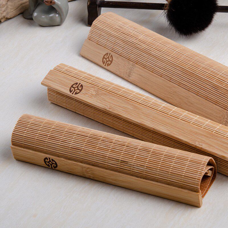 茶盘隔水垫竹茶具配件大全单个茶盘垫杯垫简约竹席禅意茶台垫