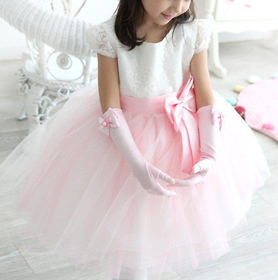 Gants pour fille en satin - Ref 2149773 Image 1