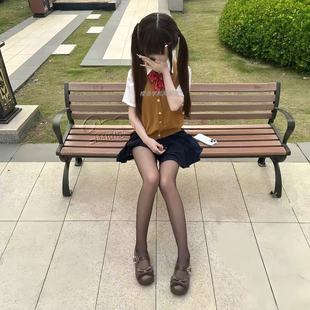针织马甲叠穿百搭上衣纯欲穿搭一整套校供短裙 可爱甜美制服基础款