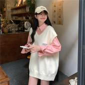 学院风针织马甲女装 毛衣背心叠穿坎肩外穿复古马夹 春秋季 外搭时尚