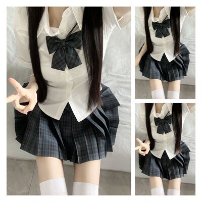 【藤蓝高校】风吹麦香jk制服格裙原创正版校供感半身裙女夏季显瘦