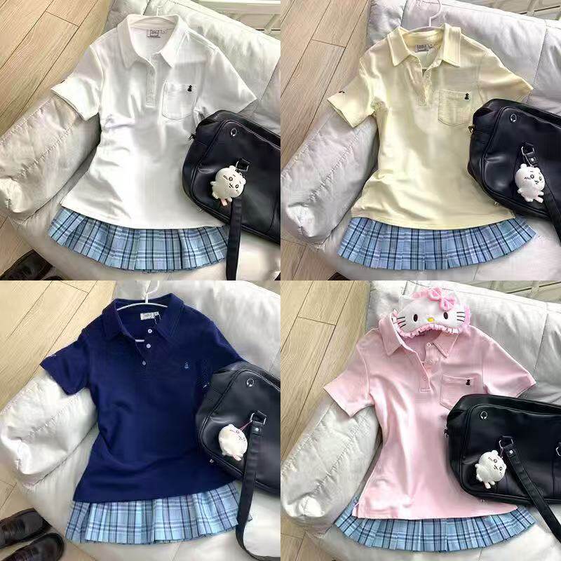 日系原创JK制服正版Polo衫校供感