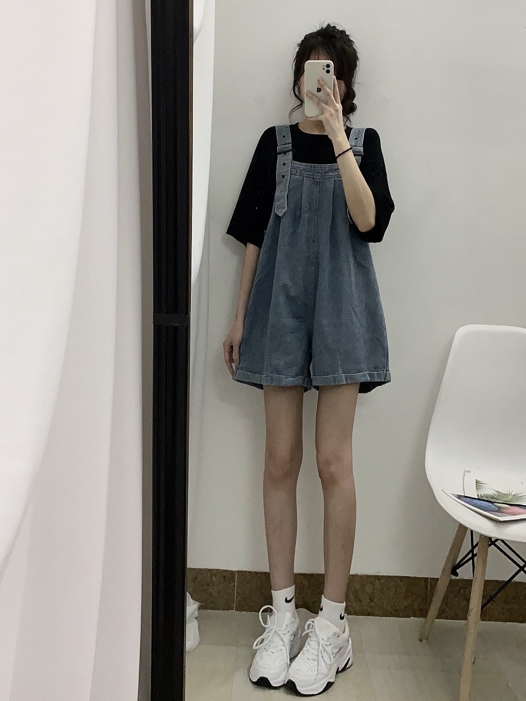 夏季宽松显瘦阔腿裤短裤