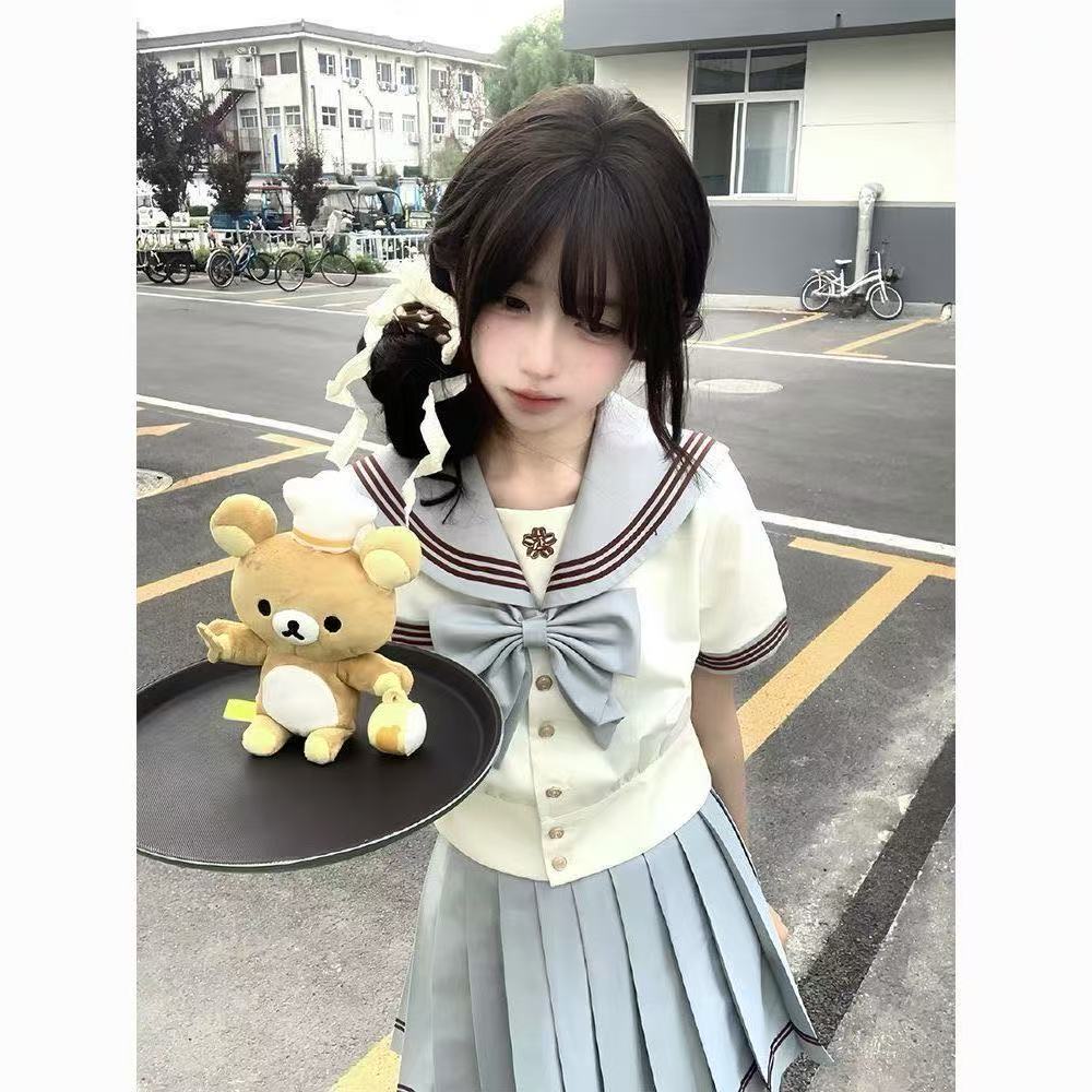 水手服套装JK制服甜美学院百褶裙