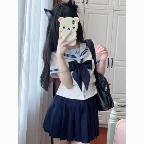 JK制服水手服短袖日系学院风校供