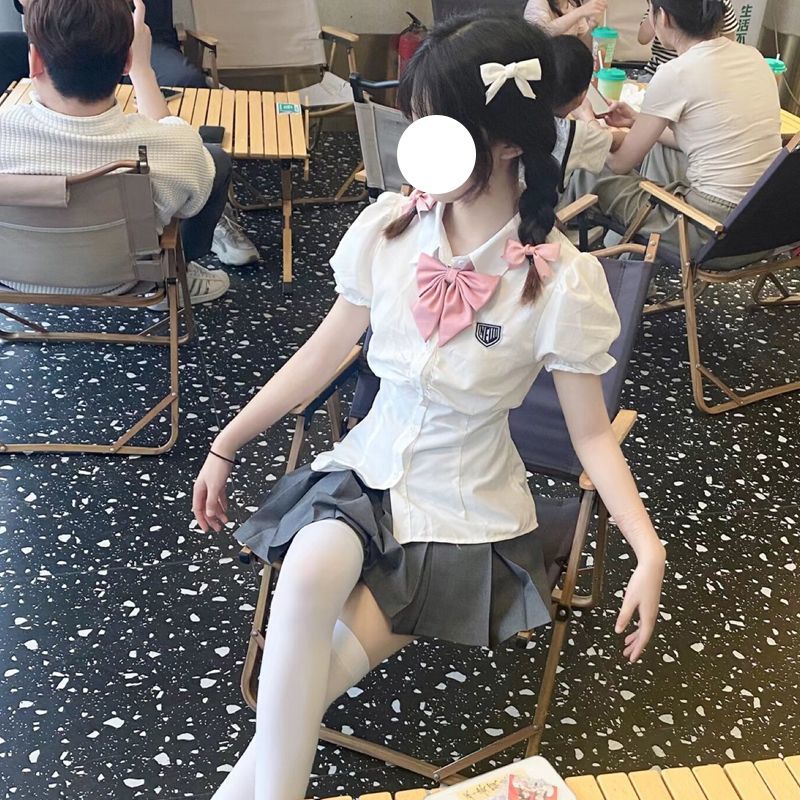 纯欲风百搭款校园风文艺jk制服