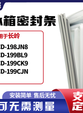 适用长岭BCD-198JN8 199BL9 199CK9 199CJN冰箱门封条磁密封条胶