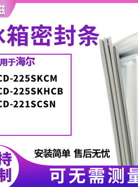 适用海尔BCD-225SKCM 225SKHCB 221SCSN冰箱门封条磁密封条胶圈皮