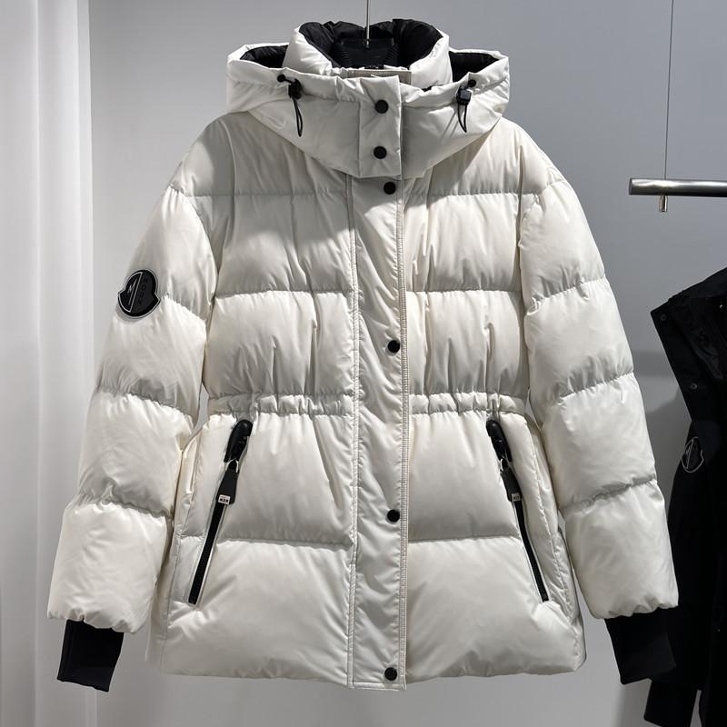 2024冬季新款羽绒服女连帽收腰