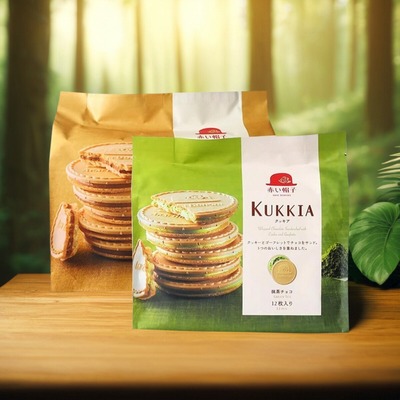 日本进口红帽子kukkia夹心饼干