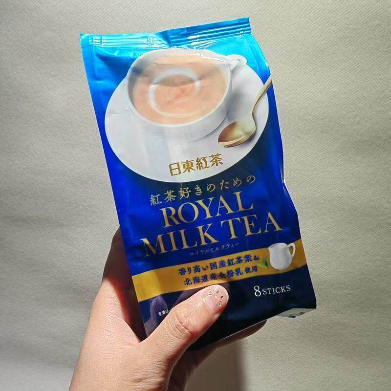 日本进口零食北海道皇家奶茶速溶冲泡奶茶粉袋装办公室下午茶原味