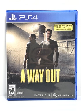 PS4国产包装盒 逃出生天A WAY OUT 自印封面 没有光盘 仅空盒