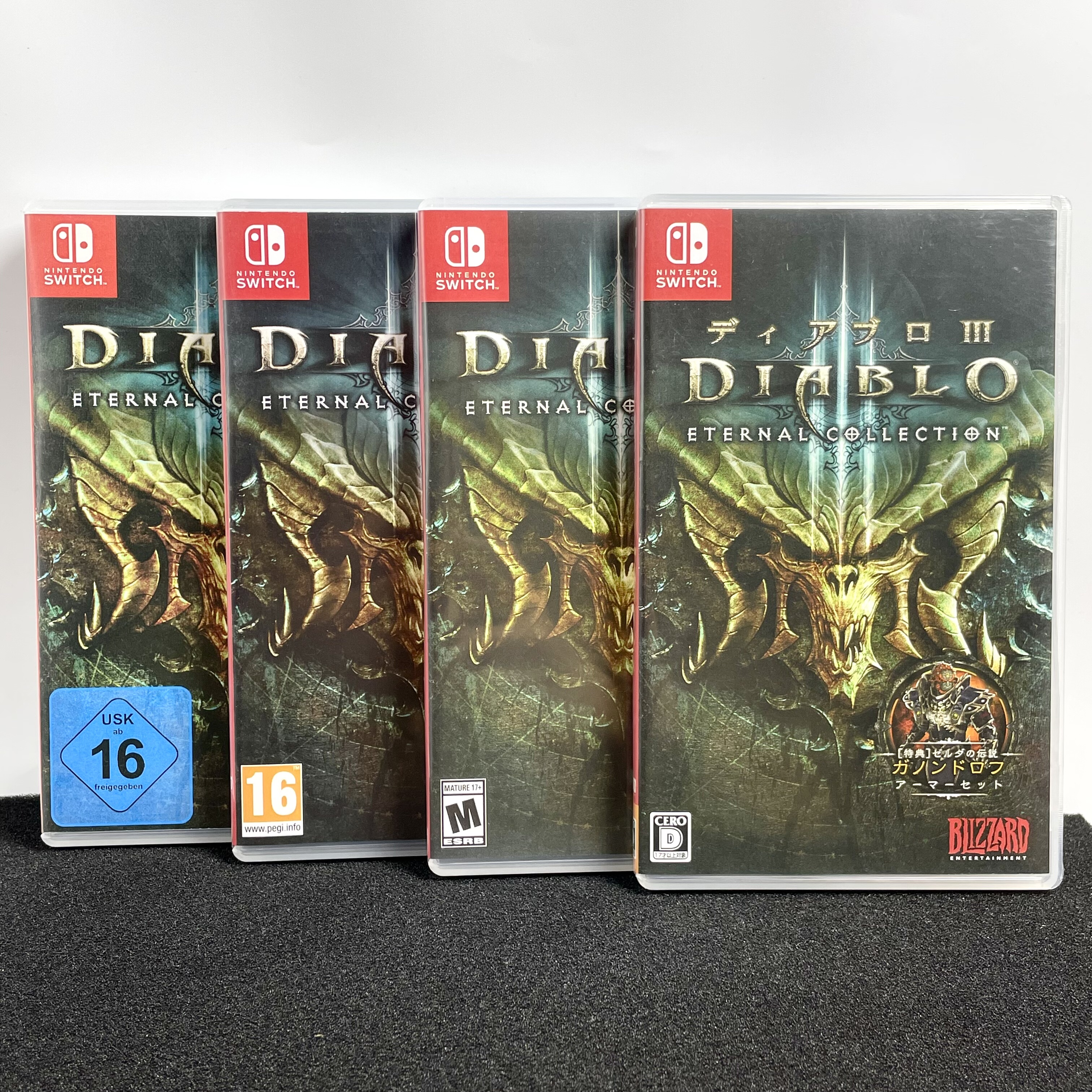 Switch ns国产包装盒 暗黑破坏神3 暗黑3 自印封面 没有卡带 空盒