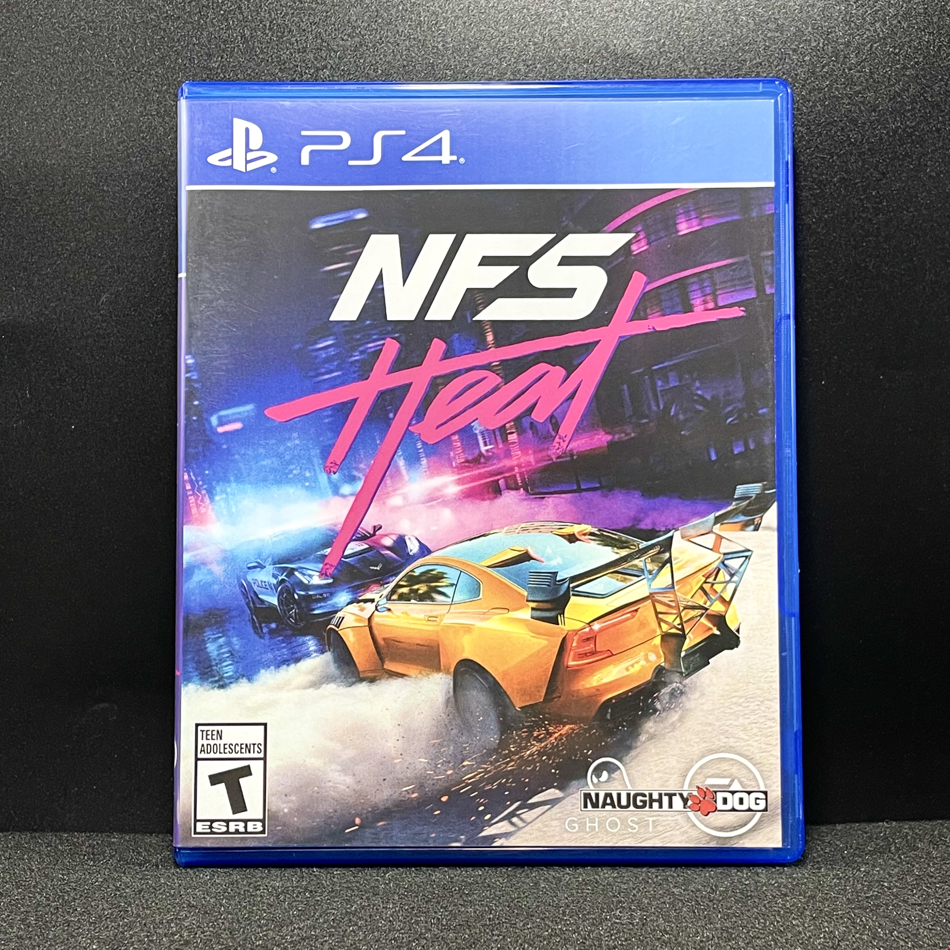 PS4国产收纳盒 极品飞车：热焰 自印封面 没有光盘 空盒