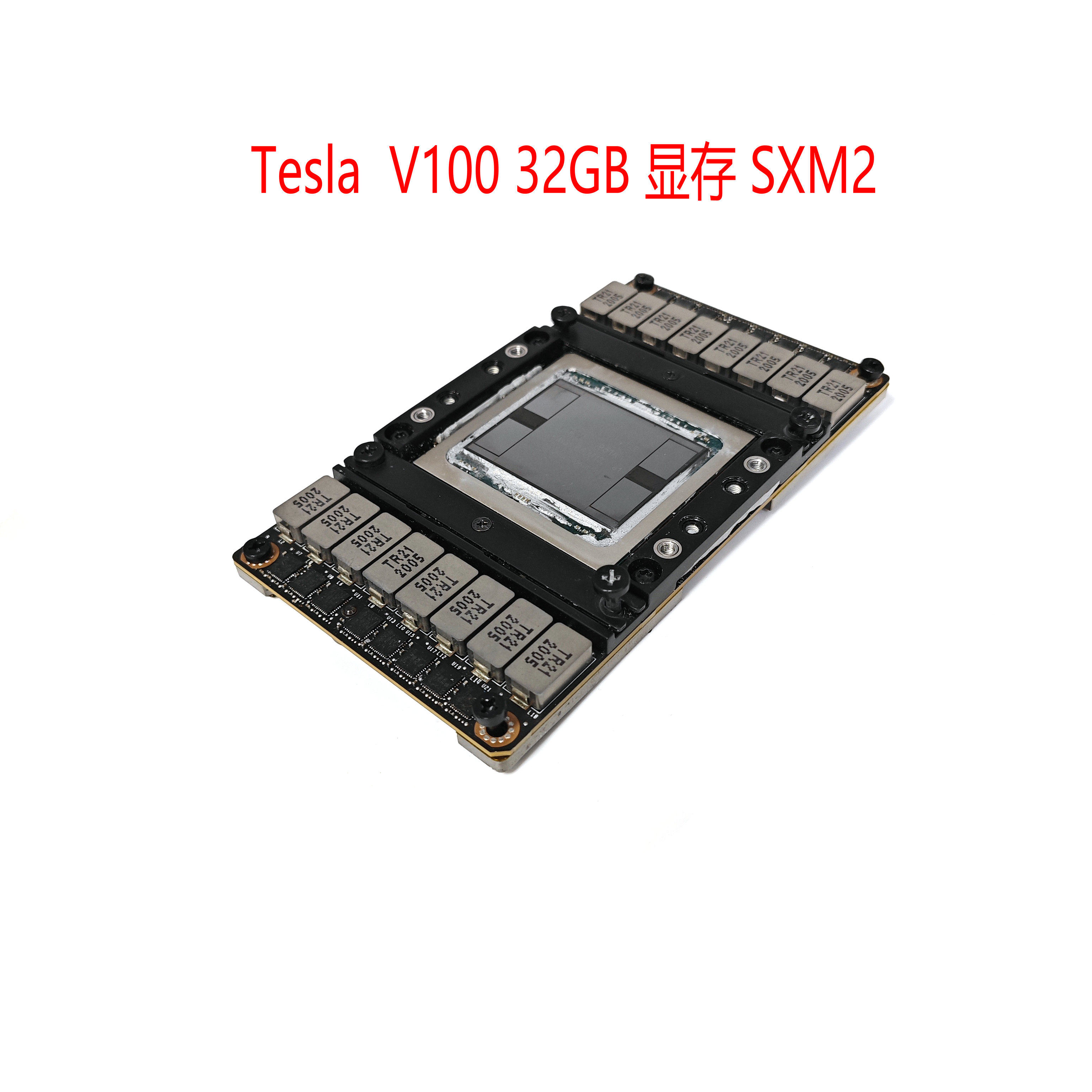 Графическая карта с турбовентиляторным двигателем Tesla V100 32G с глубоким обучением ИИ, профессиональная вычислительная видеокарта Изображение 1