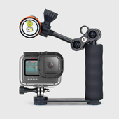 潜水补光灯暖光专业水下摄影拍摄视频适用大疆GoPro相机拓展支架