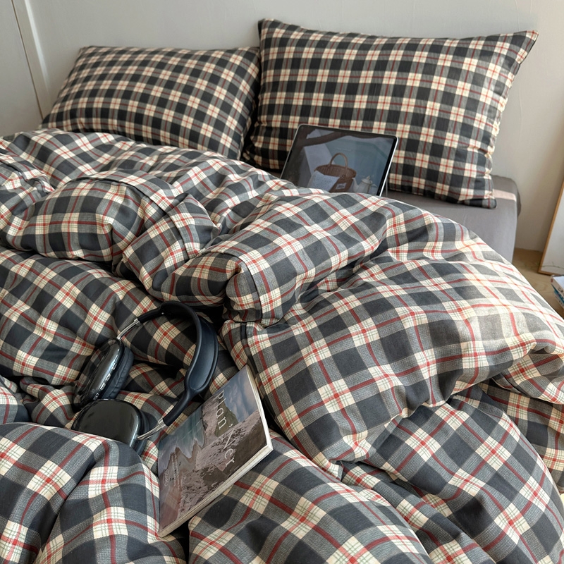 造梦家居中古风双层纱四件套全棉