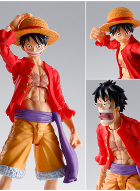 shf海贼王 蒙奇·D·路飞 -鬼岛讨伐 可动手办模型玩具人偶男生生