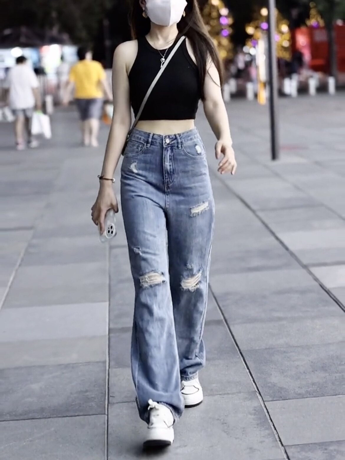 高腰直筒破洞牛仔裤女初秋新品2025年新款宽松垂感阔腿拖地裤子女,女装/女士精品,牛仔裤,淘宝优惠券,粉丝福利购,淘宝优惠卷