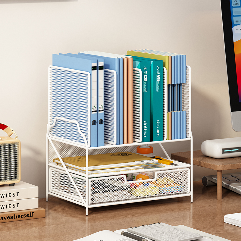 办公桌文件收纳架办公用品文件收纳盒桌面置物架大容量文件架文件