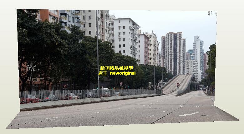 1比64 43 18香港奥特曼马路公路街景街道高达兵人汽车模场景模型