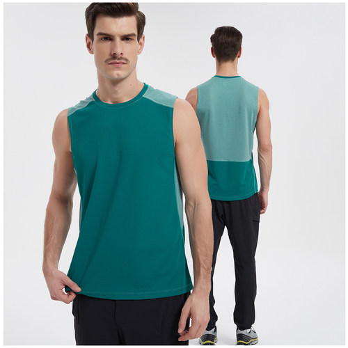 弹道猫跑步背心蛇皮速干科技上衣
