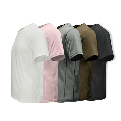 弹道猫战术短袖coolmax速干T恤纯色圆领衫户外运动男女健身国潮夏