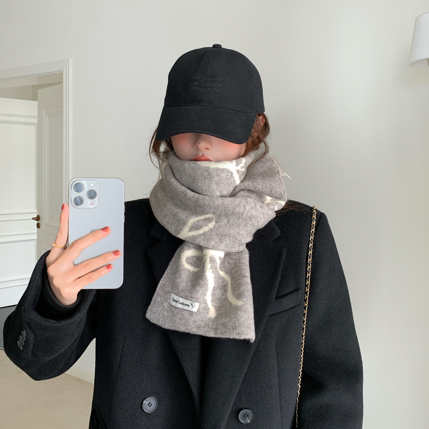 围巾女款2025新款冬季学生高级感