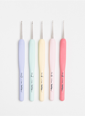 Tulip日本进口广岛编织钩针TB13糖果蕾丝钩针羊绒细线针单支套装