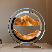 家居饰品客厅玻璃创意流沙画轻奢沙盘摆件摆设桌面玄关酒柜电视柜