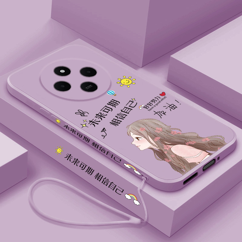 适用小米红米14R手机壳新款Redmi14r液态硅胶软壳女款超薄5G镜头全包防摔2411DRN47C简约超薄保护套未来可期