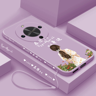 AL80软外壳女款 适用华为畅享70X尊享版 镜头全包防摔BRE 液态硅胶保护套X7O活力版 在你身边 手机壳畅想70X新款