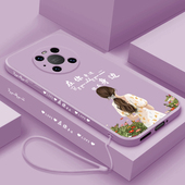 女40E全包防摔软壳保时捷设计NOH 适用华为mate40手机壳新款 Mate40pro液态硅胶保护套40pro AN00外壳在你身边